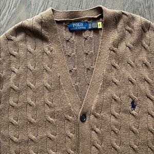 Polo Ralph Lauren Cotton Cable Knit Cardigan - Authenticated